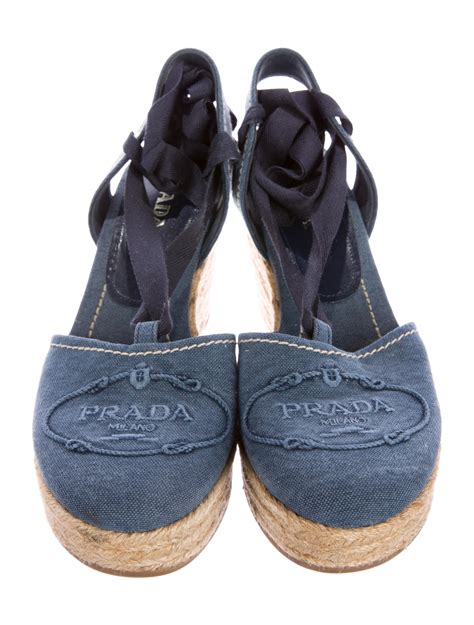 prada denim espadrilles|prada espadrilles women.